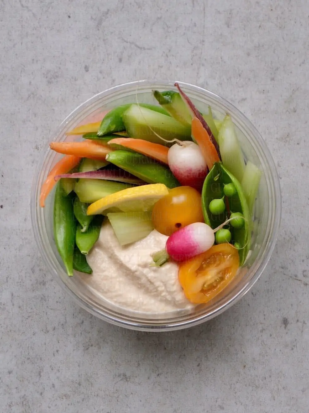 Pots de crudités et houmous (x10)
