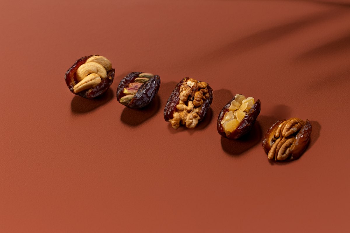 Datte Fourrée à la Noix de Pécan - تمر محشي بالبيكن — fruits secs Guermello