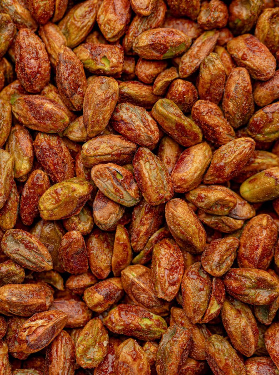 Pistaches Décortiquées au Chili - فستق مقشر بالشطة — fruits secs Guermello