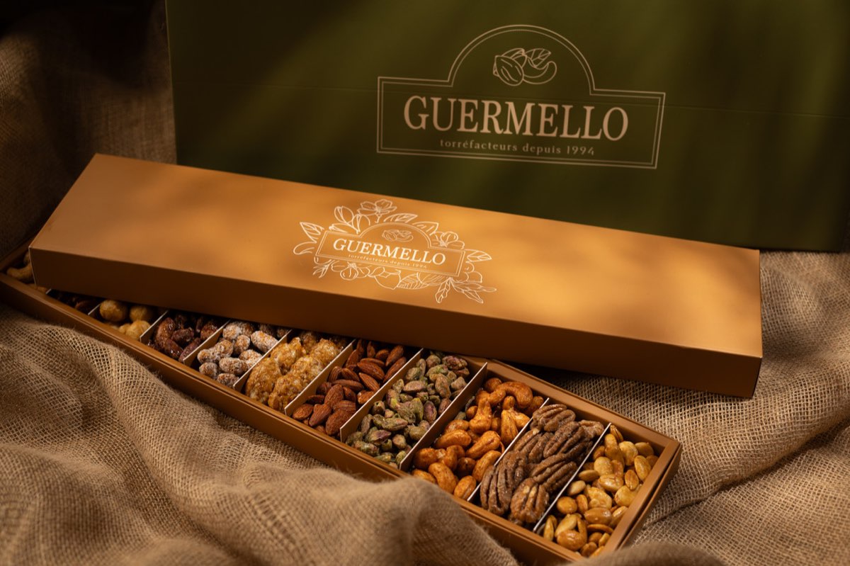 Coffret Dégustation - علبة تذوق المكسرات — fruits secs Guermello